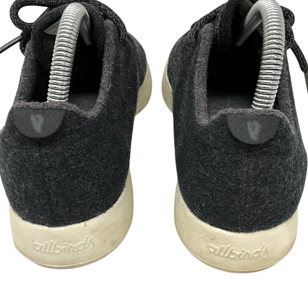 Allbirds Wool Runner Sneakers Charcoal Gray US Size 8 Women's Trainers Lace Up - Picture 7 of 13